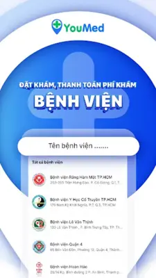 YouMed - Ứng dụng đặt khám android App screenshot 3